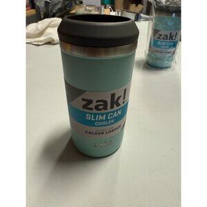 Zak! Designs Slim Can Cooler 12.5oz Aqua Blue